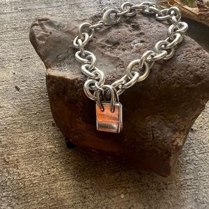 Tiffany &co bracelet with retired Tiffany  purse charm RARE